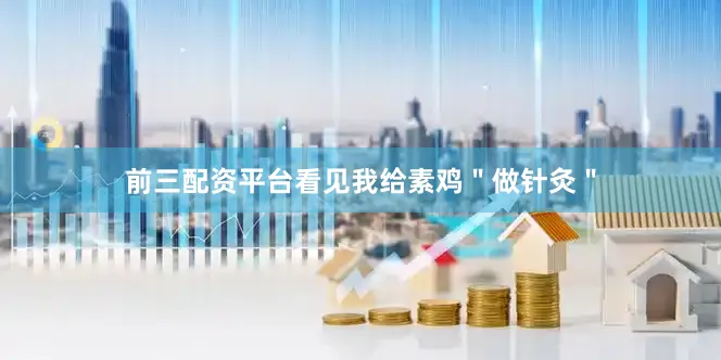 前三配资平台看见我给素鸡＂做针灸＂